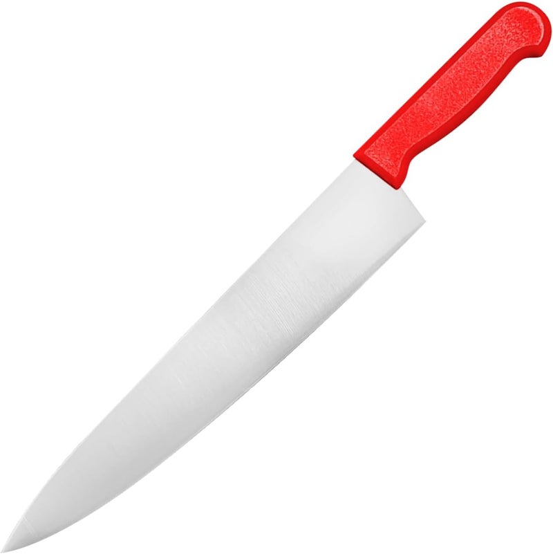Kitchen Master 12 Inch Stainless Steel Professional Chef Knife (Red) - Image 1